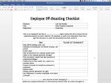 Offboarding Email Template Employee Off Boarding Checklist Template Youtube