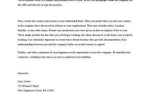 Offer Letter Acceptance Email Templates 40 Professional Job Offer Acceptance Letter Email