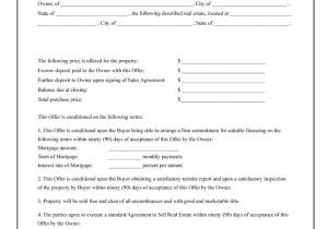 Offer to Purchase Contract Template Adams Offer to Purchase Real Estate forms and Instructions