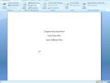 Office 2007 Apa Template How to Apply Apa format In Microsoft Word 2007