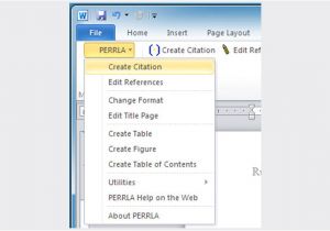Office 2007 Apa Template Perrla for Word