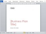 Office Business Plan Template Business Plan Template for Microsoft Word