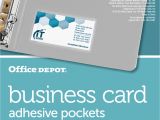 Office Depot Business Card Holder Office Depot Adhesive Card Pockets 20 Pk Office Depot