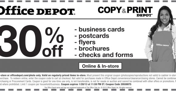 Office Depot Flyer Templates Office Depot 30 Off Copy and Print Coupon Print Coupon King