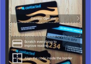 On the Border Card Balance Spin Charge the Balance Using the Camera Ios App