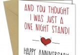 One Night Stand Valentine S Day Card 595 You thought I Was A One Night Stand Anniversary Greeting
