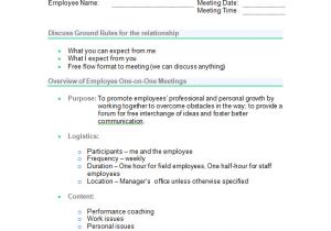 One On One Email Template One On One Meeting Sample Questions and 2 Best Agenda