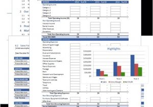One Page Business Plan Template Excel Free Business Plan Template for Word and Excel