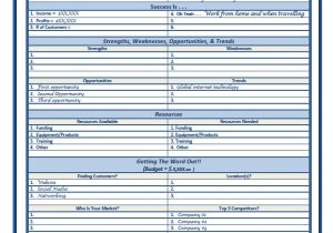 One Page Business Plan Template Excel Sample One Page Business Plan Template Business Plans