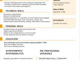 One Page Fresher Resume format 1 Page Resume format for Freshers Resume Templates