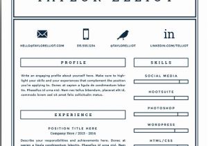 One Page Resume Template Free 41 One Page Resume Templates Free Samples Examples