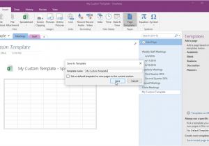 Onenote Section Template Create A Template In Onenote Tutorial Teachucomp Inc