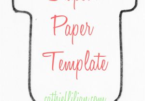 Onesie Paper Template Snapsuit Decorating Baby Shower Handmade Invitations