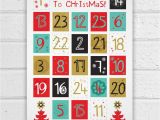 Online Advent Calendar Template Printable Advent Calendar Holiday Diy Christmas Countdown