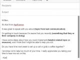 Online Dating First Email Template Meeting Email Sample 5 Awesome Email Tips