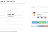 Online Email Template Generator Free Modern HTML Email Signature Generators Bleery
