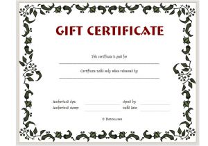 Online Gift Certificate Template Adolphe Sax Printable Gift Certificates
