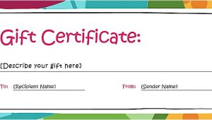 Online Gift Certificate Template Blank Gift Certificate Template Word Printable Calendar