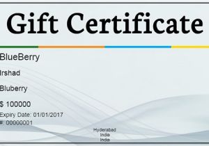 Online Gift Certificate Template Gift Certificate Template 34 Free Word Outlook Pdf