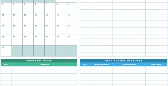 Online Marketing Calendar Template 9 Free Marketing Calendar Templates for Excel Smartsheet