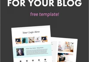 Online Media Kit Template How and why to Create A Media Kit for Your Blog Free