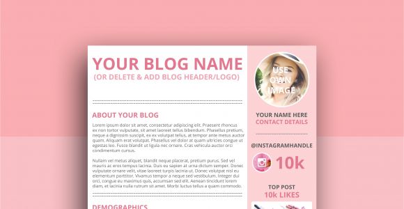 Online Media Kit Template How to Create A Kick ass Media Kit Elley Mae