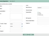 Online Registration form Template HTML Product Registration Card Template