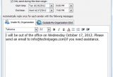 Ooo Email Template Ms Outlook Set Out Of Office Message
