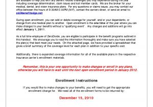 Open Enrollment Email Template Sample Open Enrollment Notice