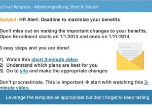 Open Enrollment Email Template Strategic Ways to Increase Employee Engagement