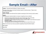 Open Enrollment Email Template Svpma Business Writing