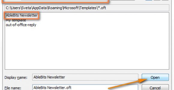 Open Outlook Email Template Create Email Templates In Outlook 2016 2013 for New