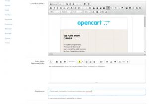 Opencart Edit order Email Template Opencart Professional order Status Email Designer