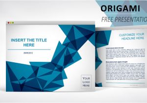 Openoffice Impress Templates Free Download origami Free Template for Powerpoint and Impress