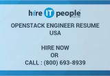 Openstack Engineer Resume Openstack Engineer Resume Hire It People We Get It Done