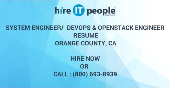 Openstack Engineer Resume System Engineer Devops Openstack Engineer Resume orange