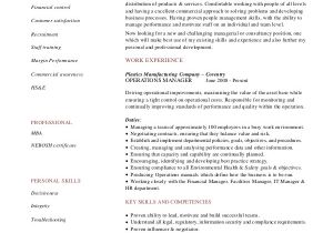 Operations Manager Resume Sample 7 Operations Manager Resume Free Sample Example