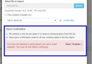 Opt In Email Template How to Set Up Global Opt In Emails for A Contact List