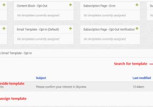 Opt Out Email Template Specialized Email Templates assign Email Template Opt