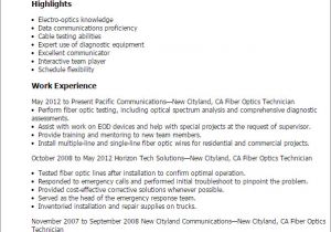 Optical Fibre Engineer Resume Science Resume Templates to Impress Any Employer Livecareer