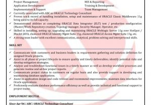 Oracle Dba Resume Sample oracle Dba Sample Resumes Download Resume format Templates