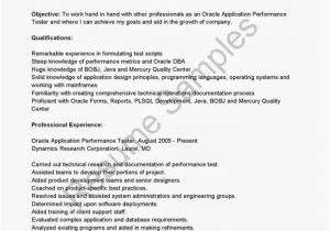 Oracle Fresher Resume Sample Mobile Apps Manual Testing Resume Resume Resume
