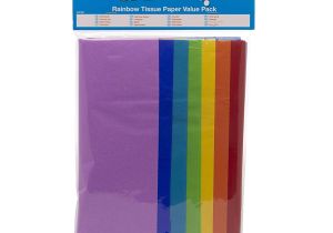 Orange Tissue Paper Card Factory Rainbow Coloured Tissue Paper Value Pk28