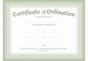 Ordination Certificate Templates ordination Certificate Green Foil Embossed Package Of 6
