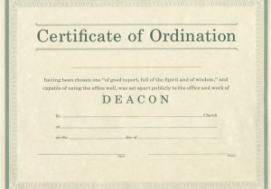 Ordination Certificate Templates ordination for Deacon B H Publishing Group