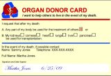 Organ Donor Card Template Cold Fusion Guy 2012 03