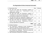 Organizational Culture assessment Instrument Template the organizational Culture assessment Instrument