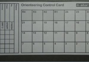 Orienteering Control Card Template orienteering Control Card Template Hondaarti org