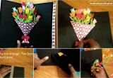Origami Pop Up Card Flower Flower Bouquet Pop Up Card Flowers Bouquet Alphabet Word