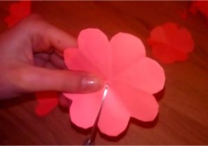 Origami Pop Up Card Flower Jednostavna Ruza Od Papira Youtube